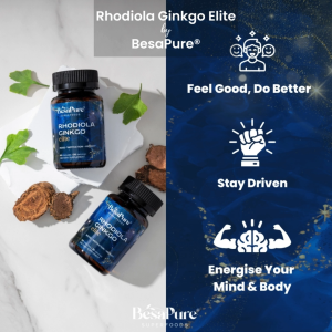 Rhodiola Ginkgo Elite Natures Energiser Duo [Mood Motivation Memory]