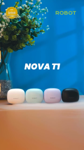 ROBOT TWS Nova T1 Earphone Wireless Bluetooth 5.4 Headset 37H Play Time Garansi Resmi
