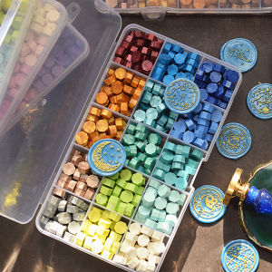 Boxed Wax Seal Beads Mixed Colors Wax Sealing Stamp Envelope Sealing Decorative Wax Pearls Business Supplies Craft Stamps