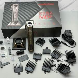 Madeshow Akemei M8F Professional Barber Clipper 7200RPM 阿可美大师系列发廊专用电动油头电推剪 五档调节 LED显示 Mesin Gunting Rambut Pro