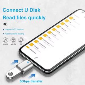 NNBILI USB3.0 Sang Type C Bộ Chuyển Đổi Đầu Đực Cáp Sạc Xe Hơi OTG Đầu Nối USB A Sang USB-C Cho Điện Thoại Di Động MacBook