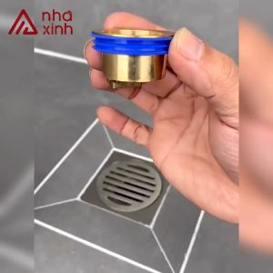 Nắp đậy cống ngăn mùi hồi chống côn trùng thoát nước một chiều cho sàn nhà tắm nhà vệ sinh bằng đồng N030