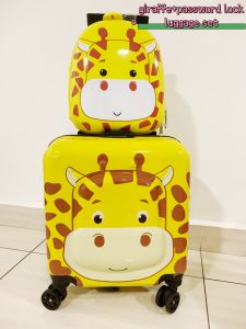 18inch luggage Cabin Travel Suitcase 2in1 Set Trolley Hand Carry School Travel Beg