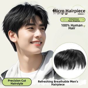 Weiwei | Natural Micro-layer Mens Wig Short Hair