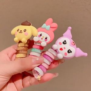 Mamibayi Ikat Rambut Spiral Anak Motif Kuromi Melody/Sanrio Tali Rambut Perempuan