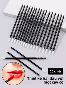 20 Chiếc Bộ Cọ Trang Điểm Đa Năng Son Bóng Dụng Cụ Trang Điểm Cho Mascara Phấn Mắt Son Môi Di Động Du Lịch Combo