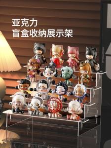 Hand-Made Blind Box Storage Display Rack Lego Shelf Transparent Doll Cabinet Acrylic Wall Pop Mart Display Box