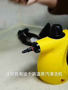 Steam Cleaner High Temperature & High Pressure Portable Handheld Multi-Purpose Steamer for Home Kitchen Fume Cleaning Bathroom Car 1200W 700ml Tank 105℃ Physical Sterilization Decontamination Dust Mite Removal
