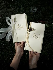 Wedding Fresh Oath Oath Card Wedding Classy Oath Book Bride and Groom Minimalist Pair Speech Confession