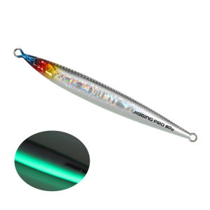 JIGGING PRO Metal Jig 60g 80g 100g Slow Horizontal Fall Jigging Lure Shore Long Cast Saltwater Fishing Bait