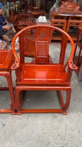 Bàn ghế kiểu minh đế kiểu chiện kê phòng khách gỗ hương