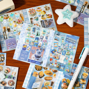Stickers Punk | Vintage Food Themed Decorative Stickers for Scrapbooking