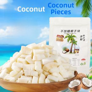 No Added Sugar Roasted Coconut Crispy Blocks 500g  Coconut Unsweetened Snacks Coconut Slices Coconut Corns Hainan Sanya Speciality