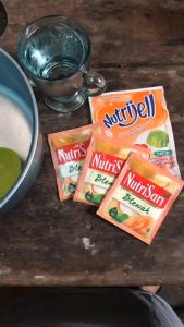 5PCS NutriSari Blewah Minuman Bubuk Rasa Melon Oren