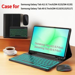 Case for Samsung Galaxy Tab A11 8.7 Inch SM-X133/X135  Case Keyboard Cover for Samsung Tab A9 8.7 SM-X110/X115/X117 Keyboard