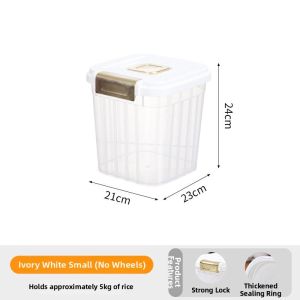 Moisture and Pest Proof Food-Grade Rice Storage Bin 50L