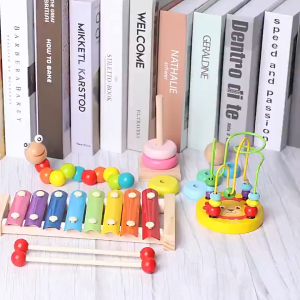 IMUTO kids toys educational toys for toddler Xylophone Tower Pattern Puzzle for Kids Montessori Toy Jigsaw Blocks