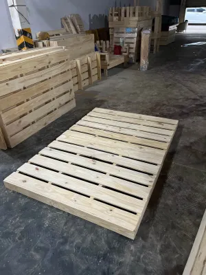 Giường palet gấp gọn cao 10cm kín chân