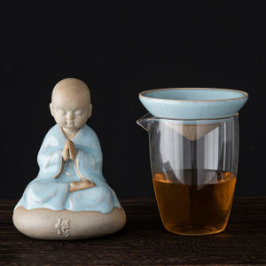Creative Home Use Tea Set Accessories Tianqing Little Monk Tea Filter Yeast Filter Network Tea Ceremony Ornament Clay Material