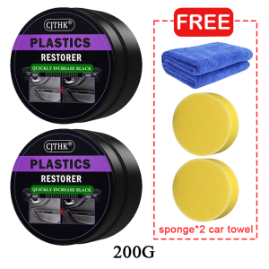 Car Plastic Restorer Coating Agent Back To Black Gloss Auto Plastic Rubber Leather Restore Auto Polish Repair Coating Renovator