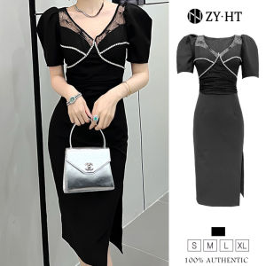 HT (ล้างสต๊อก เดรสผู้หญิง เดรสรัดรูป ชุดออกงาน EraVogue 10153)