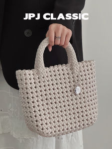 jpj | Handwoven Handbag JPJClassic2025 Summer Vacation Feng Shui Bucket Bag Single Shoulder Slant Cross Small Bag Casual Leisure