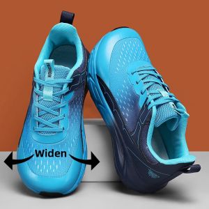 Wide Toe Breathable Soft Cushioned Shock Absorption Comfortable Running Shoes