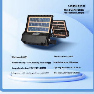 ESMARTER | Đèn Pha LED Năng Lượng Mặt Trời Ngoài Trời Mới Có Cảm Biến Cơ Thể Người Tấm Pin Mặt Trời Hai Mặt Độ Sáng Cao Đèn Đường Sân Vườn IP68 Tự Chứa Nguồn.