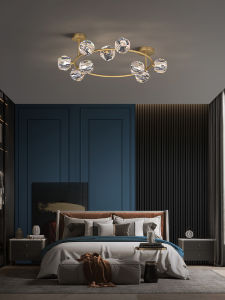 ZHENMEIJU | Crystal Copper Modern Minimalist Luxury Ceiling Light