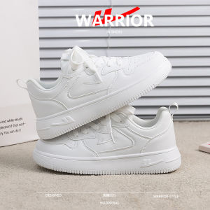 Warrior Mens Casual Shoes White Board Shoes Sports Sneakers Summer New Style Trendy Mens Flat Laced mid Heel Glue Adhesive