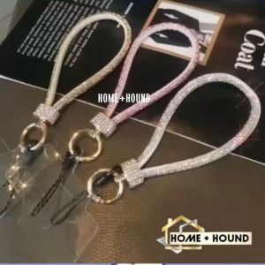HOME+HOUND  Mobile Phone Lanyard Rhinestone Diamond Lanyard Phone Charm