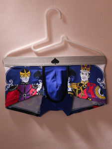 Quần Lót Nam Cotton in Họa Tiết Hoạt Hình Thời Trang Cạp Thấp Bó Sát Gợi Cảm Quần Short Ngắn Quần Lót Góc Bốn Cạnh