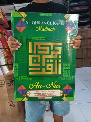 Al Quran Madinah A3 ukuran Besar 30x42cm Alquran Khot Utsmani 15 Baris Usmani Jumbo Lansia