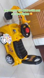 Excavator Baby ride on toy Excavator Backhoe Digger Grabber Car for kids