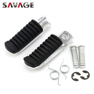 For KAWASAKI NINJA 250 400 650 1000 VERSYS Z1000SX Z750 ER6F ZX6R ZX12R Front Footrest Foot Pegs Motorcycle Rubber Pedal Pads