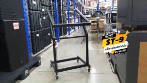 ชั้นวาง NTS ST9 เพื่อเครื่องเสียงโลหะ PA SOUND CENTER - 9U, สีดำ, ล้อ - ราคาที่สะดวก