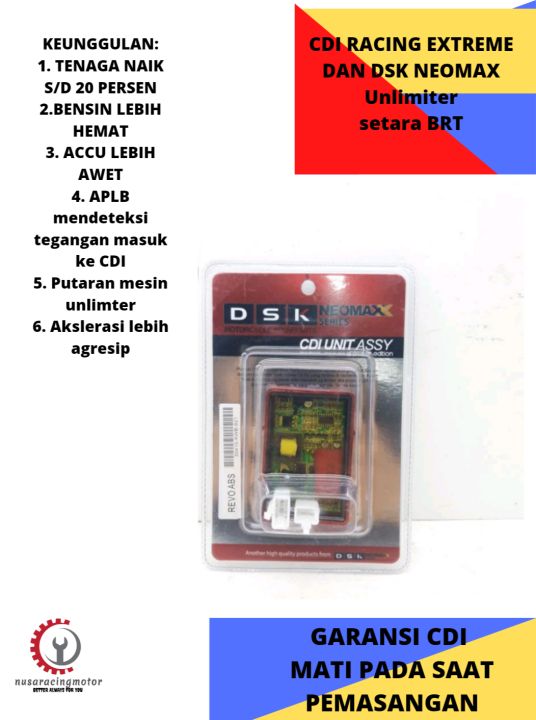 CDI RACING BLADE REVO ABS DSK NO LIMIT SETARA BRT GARANSI CDI MATI PADA ...