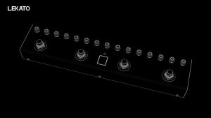 CUVAVE | LEKATO Guitar Pedal 4 Modules Amp Chorus Delay Reverb Multi-Effects IR CAB Tuner BT Connection Music Recording 36 Presets