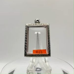 015กลาง ตลับพระ กรอบพระสแตนเลสลายไทย สมเด็จ หรือพิมพ์พระสี่เหลี่ยม ขนาดวงใน 2.9*3.9 ซม. ขนาดใส่สวย 2.5*3.5 ซม. หรือขนาดพระที่ใกล้เคียง