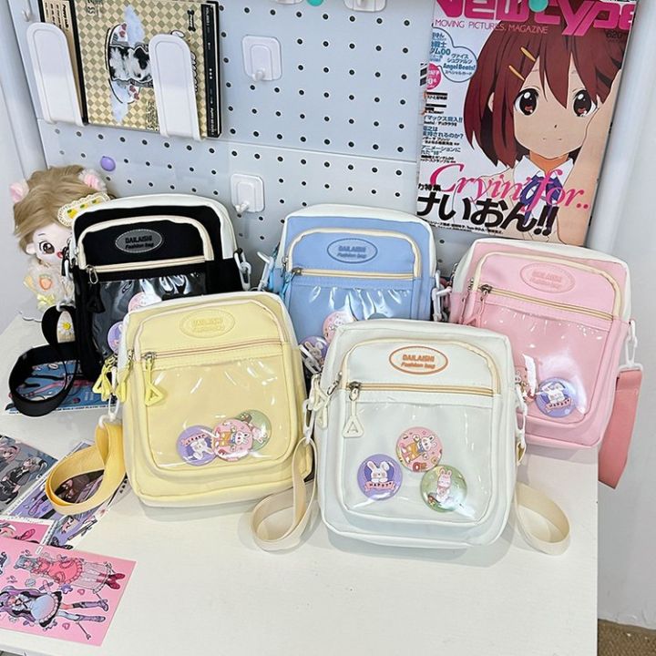 Women's Messenger Bag Summer Transparent Millet Cartoon Backpack Girl