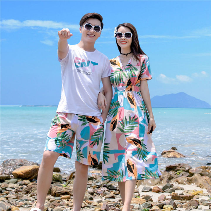 Beach Wear For Couple Honeymoon Tropical Couple Outfits Couple In