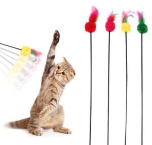 mainan kucing cat toy tongkat bulu linceng