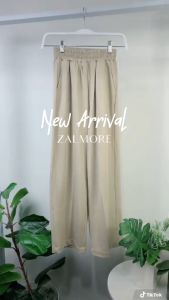Zalmore Basic Long Cullotes Premium Knit - Celana Kulot Panjang Wanita