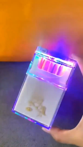 กล่องใส่บุหรี่พร้อมไฟแช็ค 2in1 ชาร์จไฟด้วยสายUSB