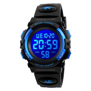 SKMEI 1266 Children Digital Watches Boys Girls LED Lanterns Sports Waterproof Kids Wristwatches Alarm Clock1548 Reloj Nintendo