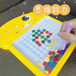 Mainan Anak Papan Dot Magnet Mini Motif Dinosaurus / Magnetic Dot Board Drawing / Papan Manik Magnet / Mainan Edukasi Kreatifitas /  Papan Gambar Bentuk Dino Papan Manik Magnet Serbaguna