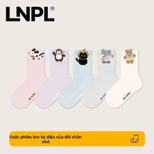 Vớ Dày Lót Bông Ấm Áp Cho Bé Gái Mùa Thu và Đông