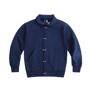 American Retro Navy N1 Deck Serving Jacket Autumn and Winter Amekaji Fleece-Lined Padded Cardigan Casual Jacket Men