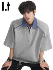 izzue | Color-blocked Two-in-one Stylish Polo Shirt