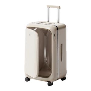 cece | Large Deep Side-Opening Aluminum Frame Durable Suitcase
